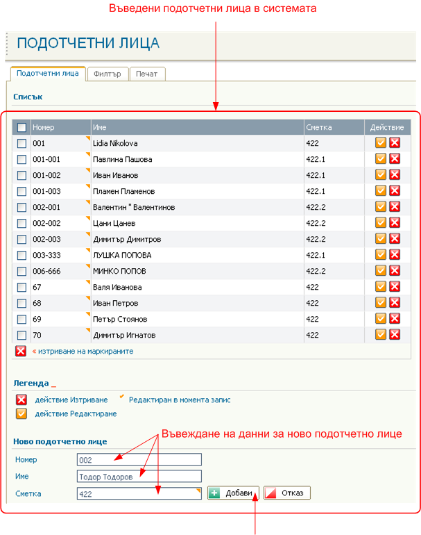 Подотчетни лица